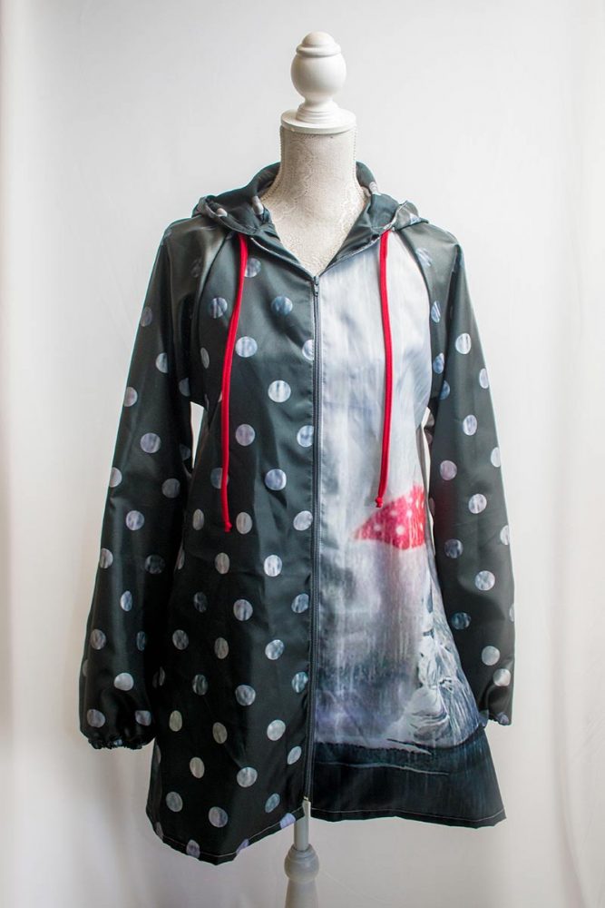 Authentic red umbrella raincoat Fabulously unique for the rainy weather.