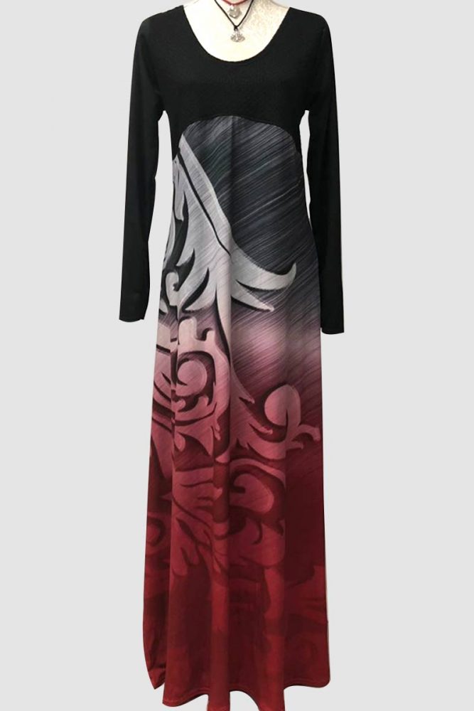 Authentic Paisley red pattern dress Stand out from the crowd!